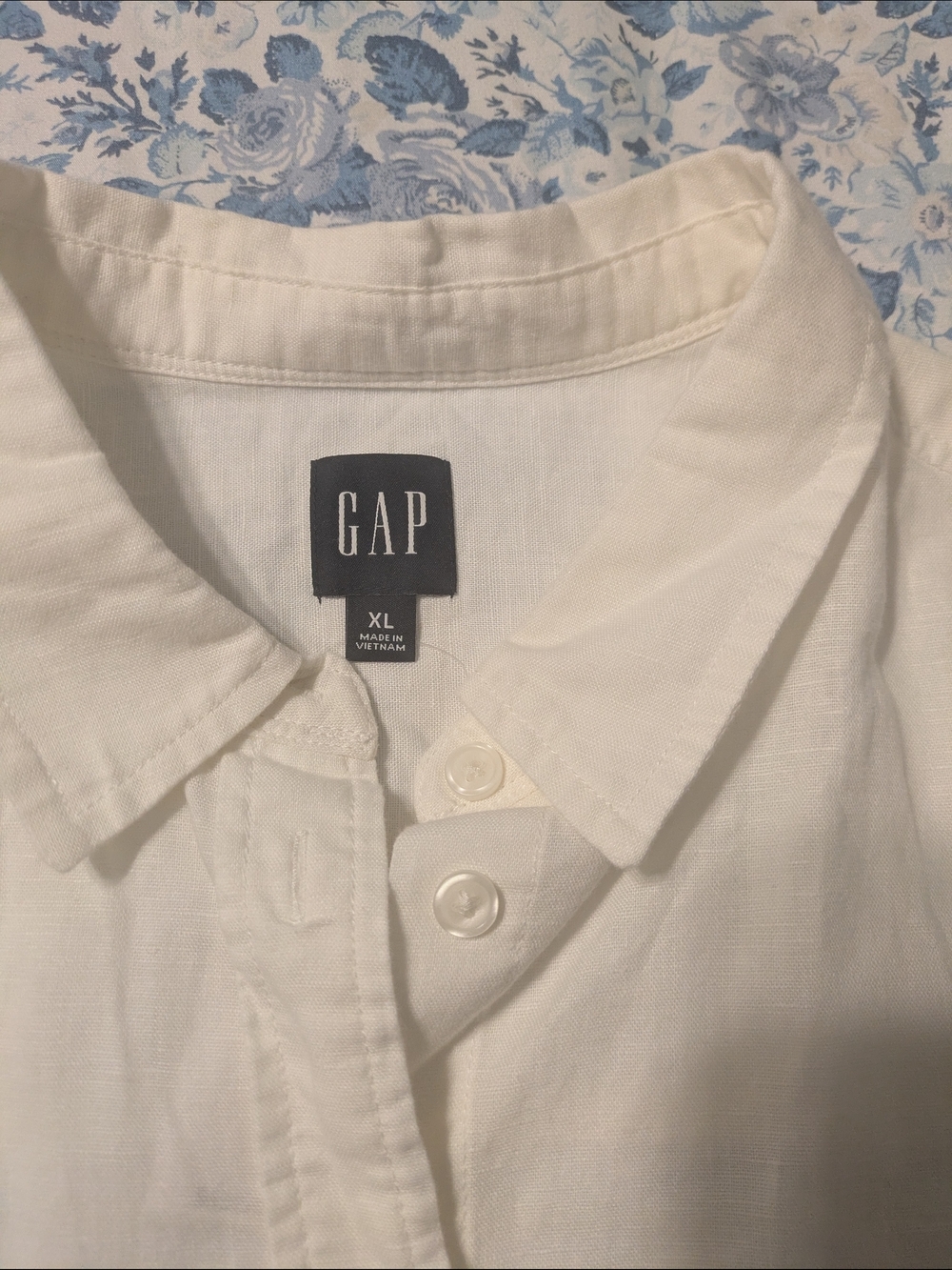 GAP White Short-Sleeve Shirtdress - Picture 4 of 5